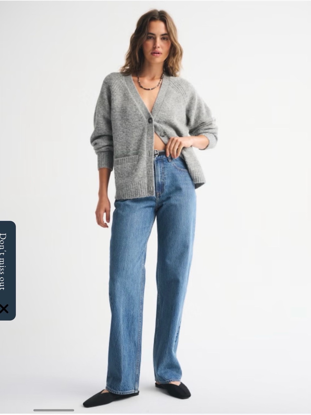 Abercrombie & Fitch Loose Fit High-Rise Jeans — Medium Wash